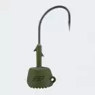 BKK Silent Chaser-Draggin NED Jig Head, 3/16oz / 5,3g - 1# - Green