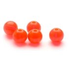 PLASTIC BEAD-FL.RED 6mm