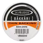 Vision Backing Bäkkäri White - 20lb/50m
