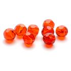 Darts Glass Bead - Faceted Red