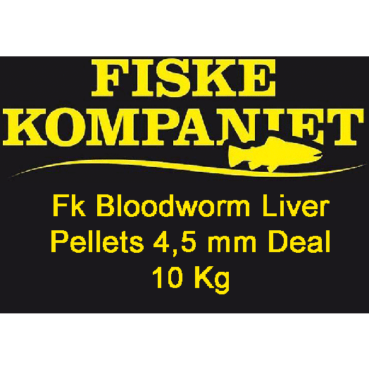 Fiskekompaniet Bloodworm Liver Pellets 4,5 mm Deal 10kg