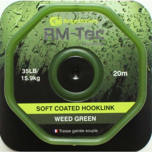 RidgeMonkey Soft Coated Hooklink - Weed Green