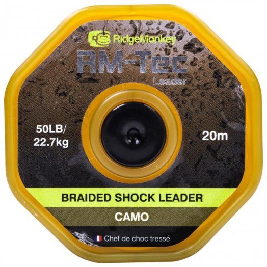 RM-Tec Braided Shock Leader 50lb Camo