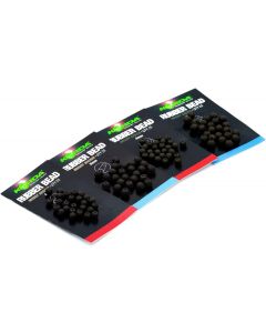 Korda - Safe Zone Rubber Bead Brown 25 pcs