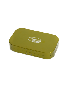 Fly Dressing Aluminium box 10 compartments - Olive