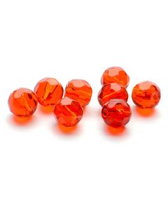 Darts Glass Bead - Faceted Red