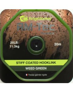RM-Tec Stiff Coated Hooklink - Weed Green